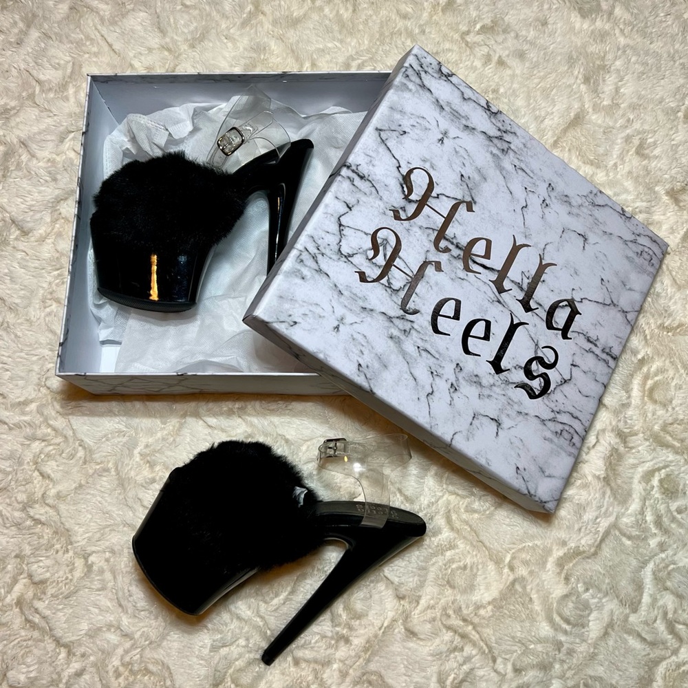 Hella Heels The Simple Life 7-INCH (US 6, Black)